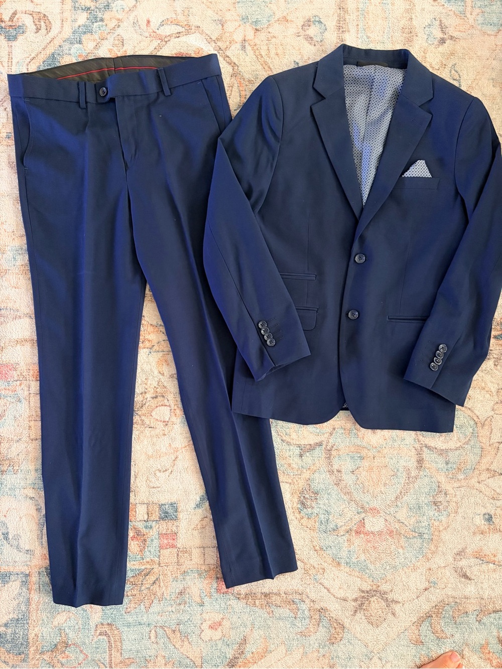 Isaac Mizrahi teen Navy Two-Piece Suit - Blazer & Trousers
